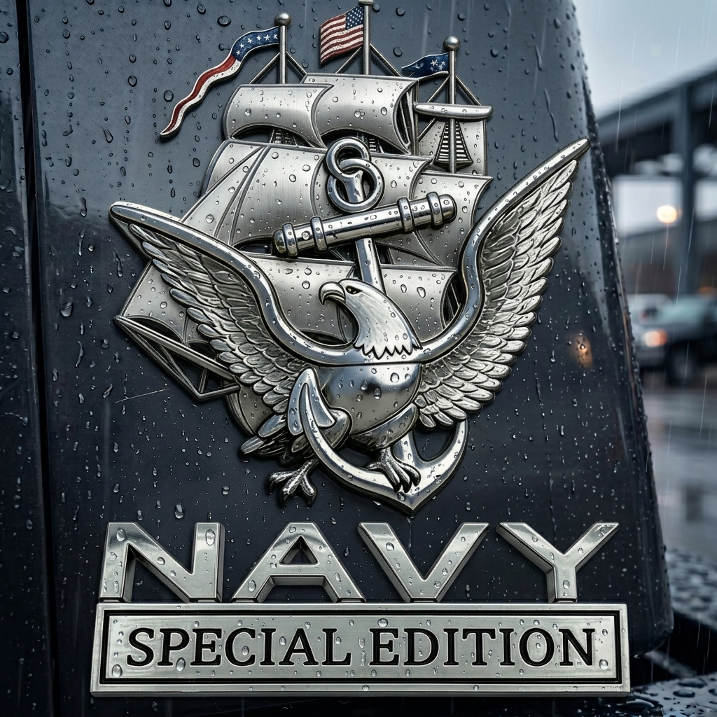 U.S. Navy Special Edition Metal Vehicle Badge