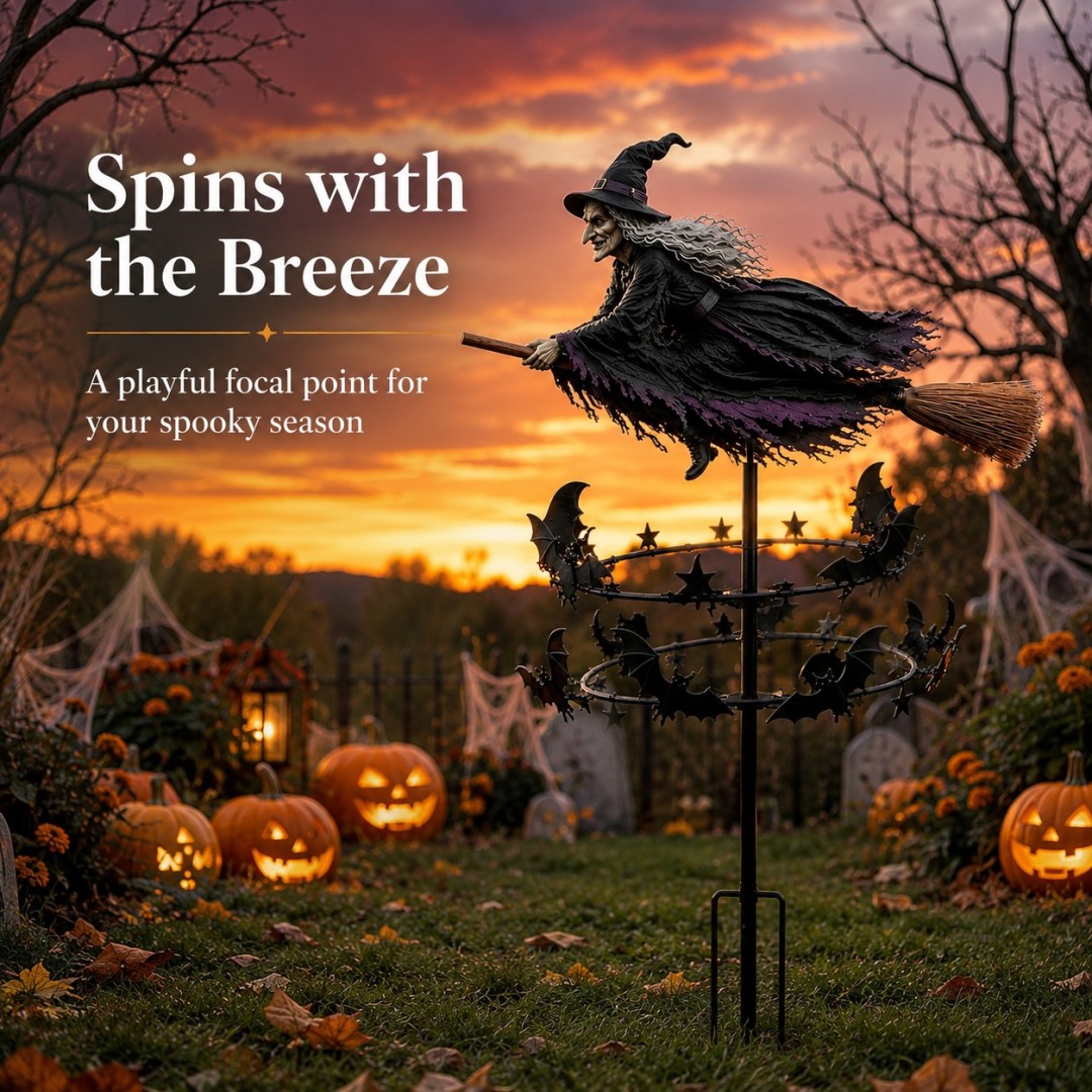 The Enchanted Witch Garden Wind Spinner