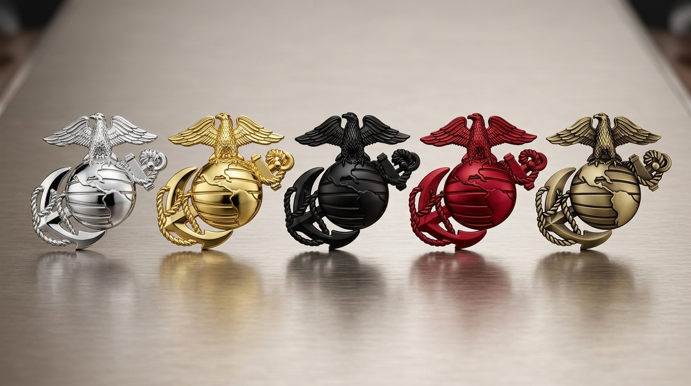 250th Anniversary U.S. Marine Corps Metal Cars Emblem