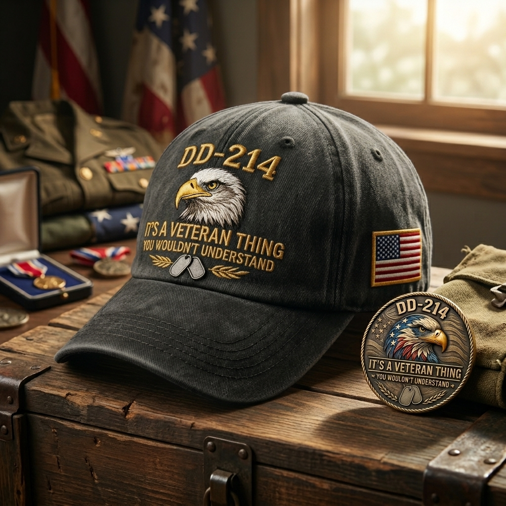 Last Day！！💥💥Join the Elite. Get the DD-214 "Brotherhood" Cap + A FREE Challenge Coin (Value $19)🫡