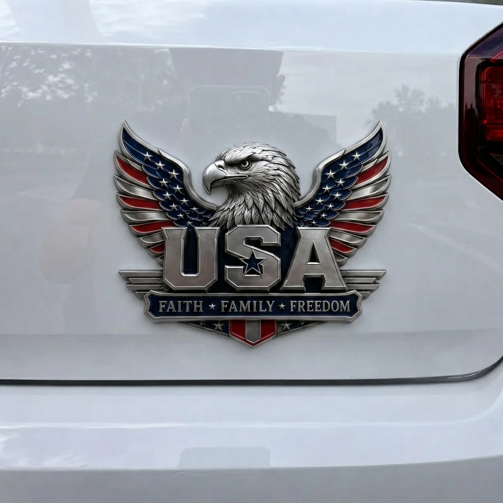 🇺🇸 250th Anniversary 49% OFF – ★USA Faith, Family & Freedom★ Eagle Emblem