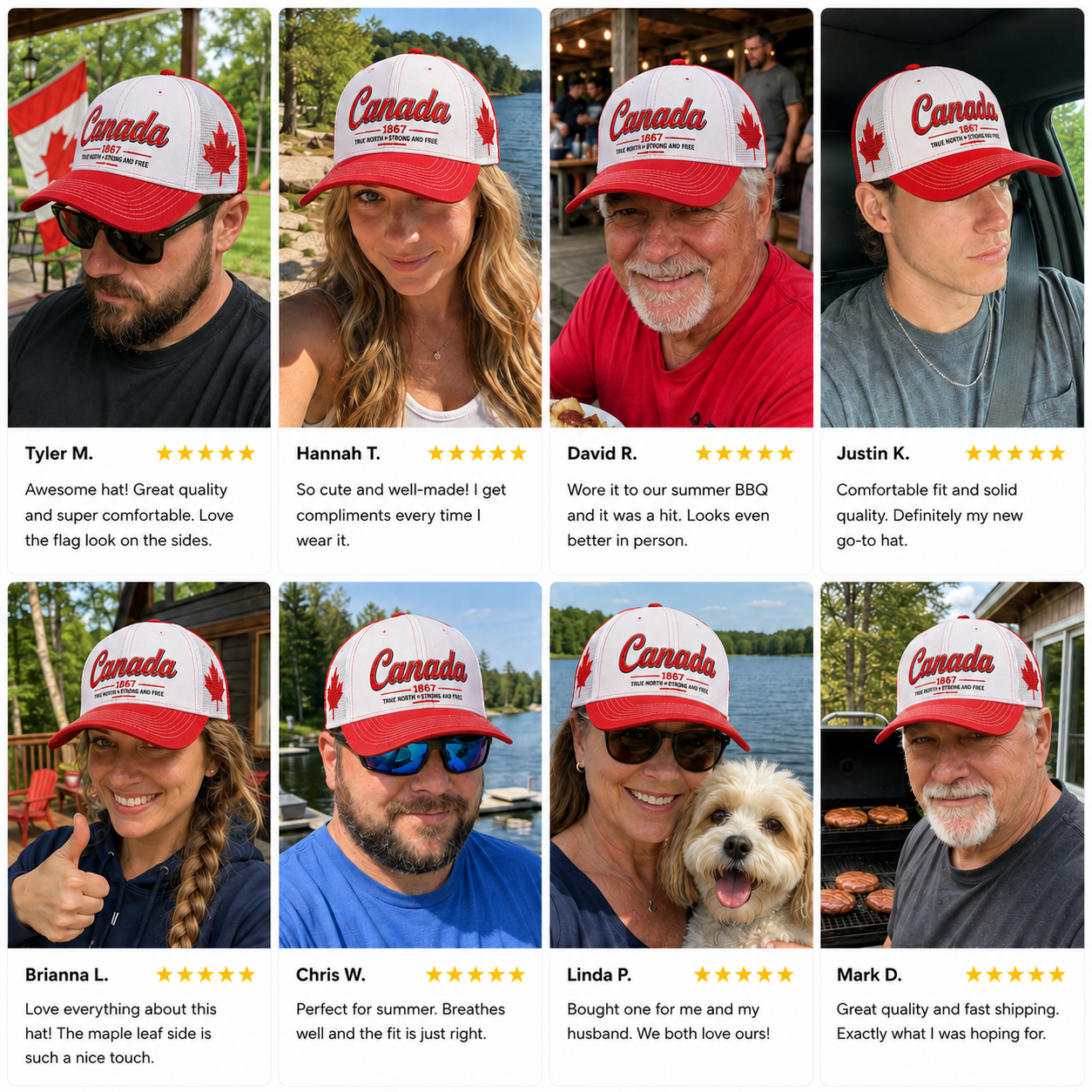 🔥Canada Day Sale - Canada 1867 “True North” Patriotic Trucker Cap