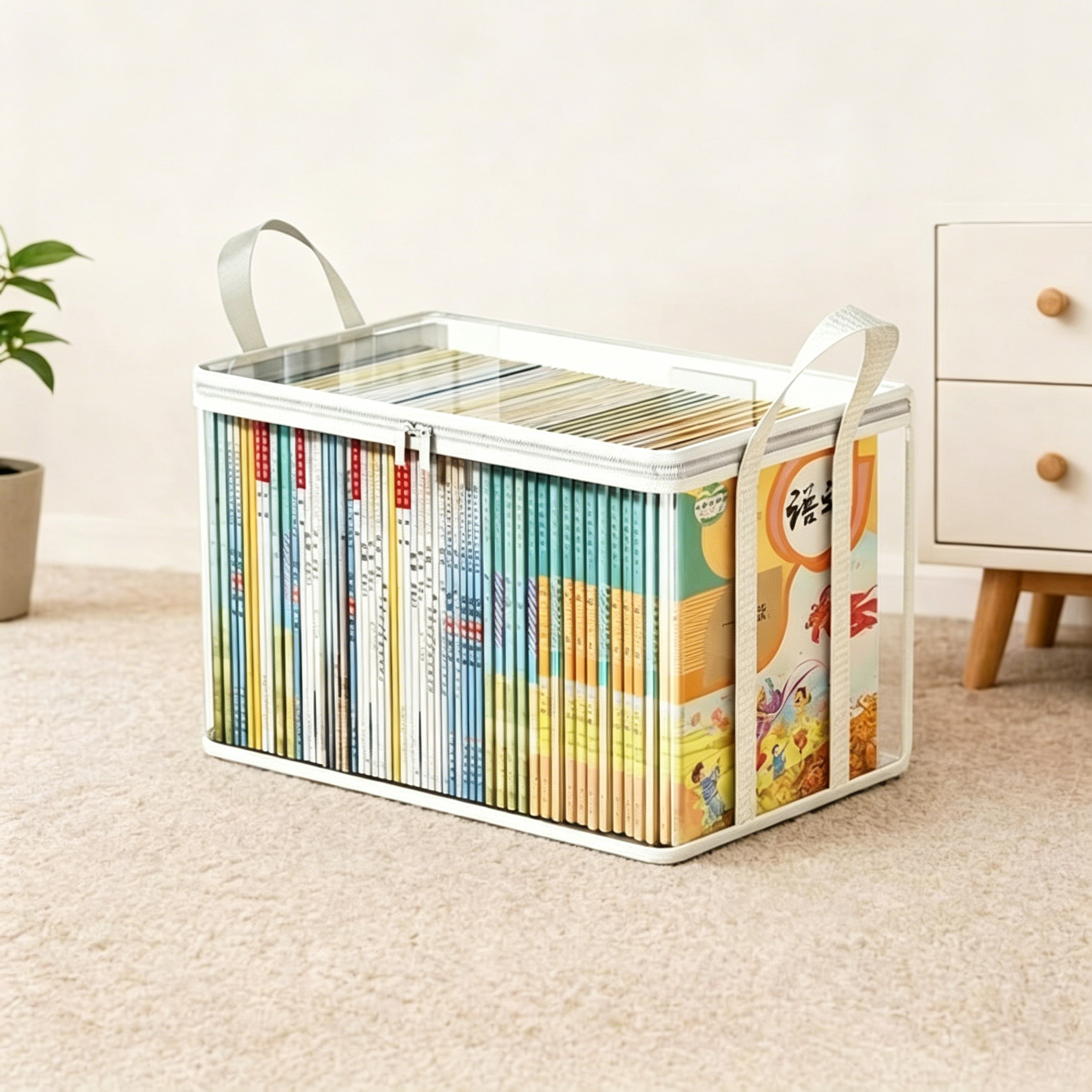 Large Heavy-Duty Thick Plastic Clear Storage Bag for Clothes, Moving & Storage