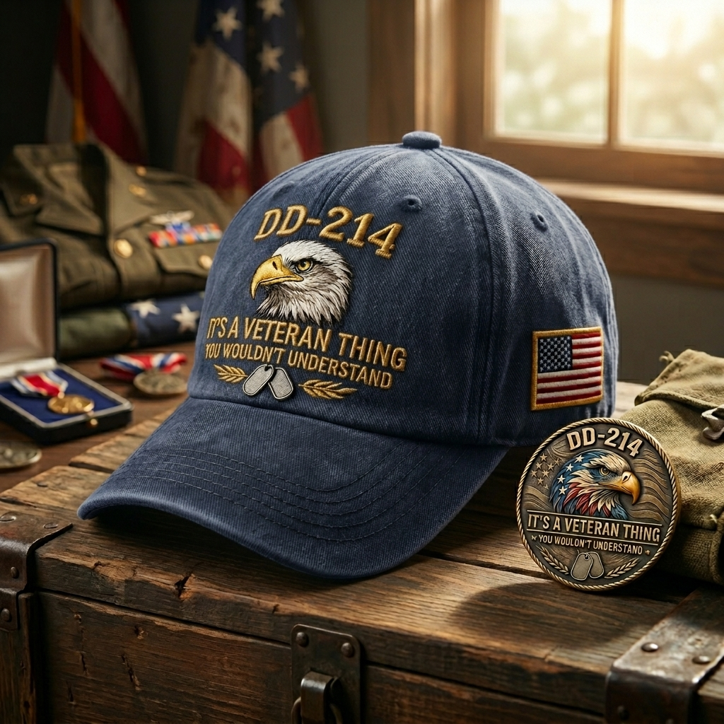 Last Day！！💥💥Join the Elite. Get the DD-214 "Brotherhood" Cap + A FREE Challenge Coin (Value $19)🫡