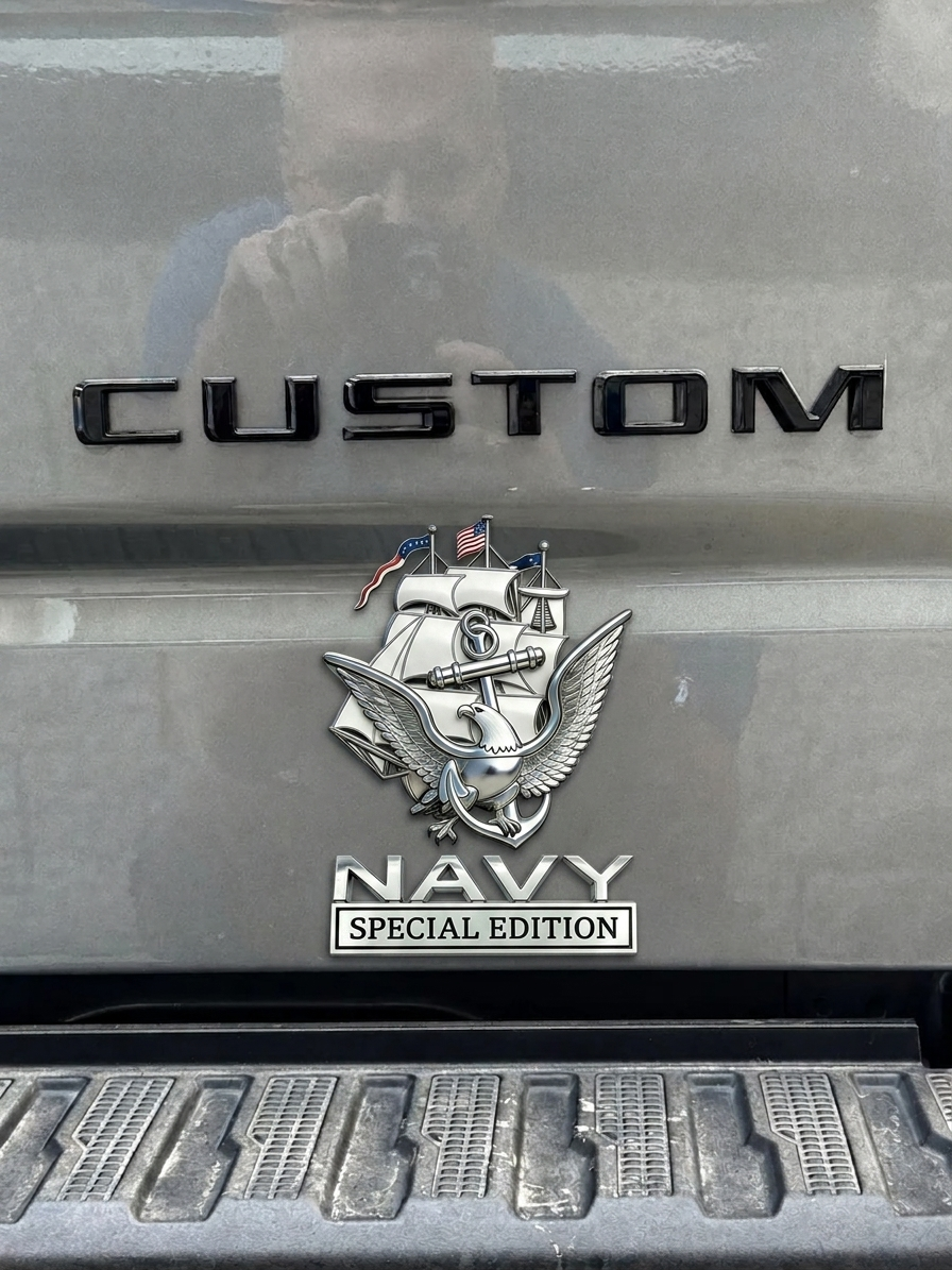 U.S. Navy Special Edition Metal Vehicle Badge
