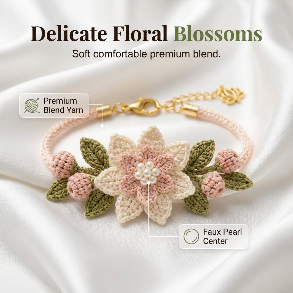 DIY Nature-Inspired Crochet Bracelet Kit