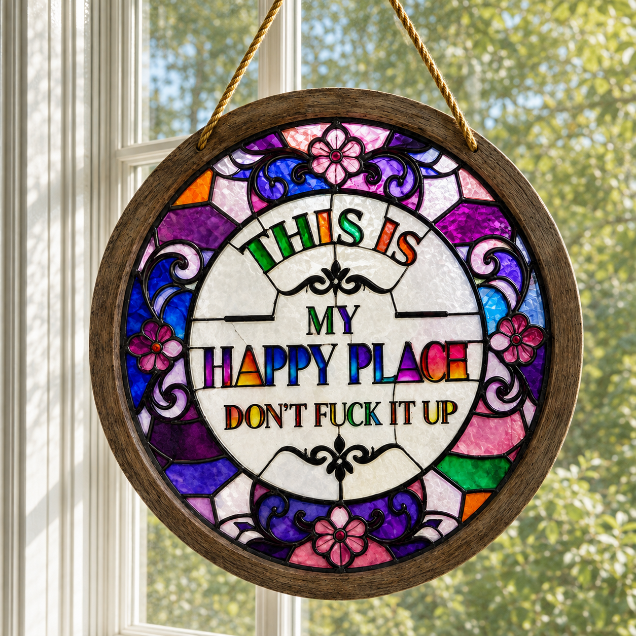 💥 Last Day 49% OFF – This Is My Happy Place Hanging Sign