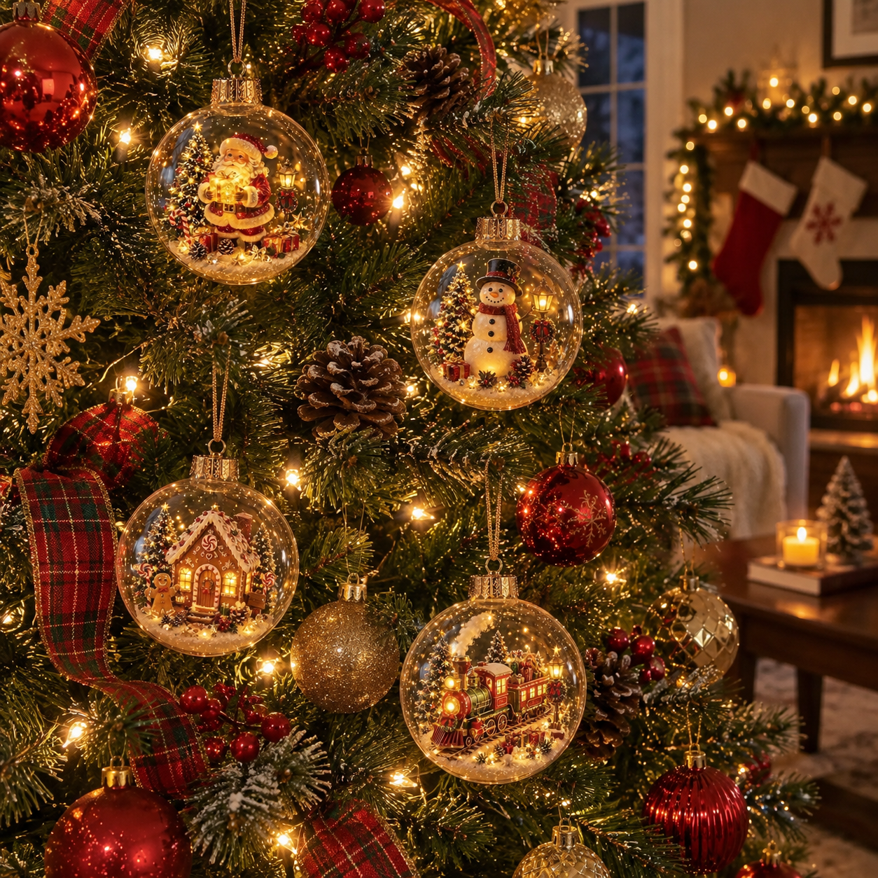 🎄Glowing Christmas Diorama Ornament🎄