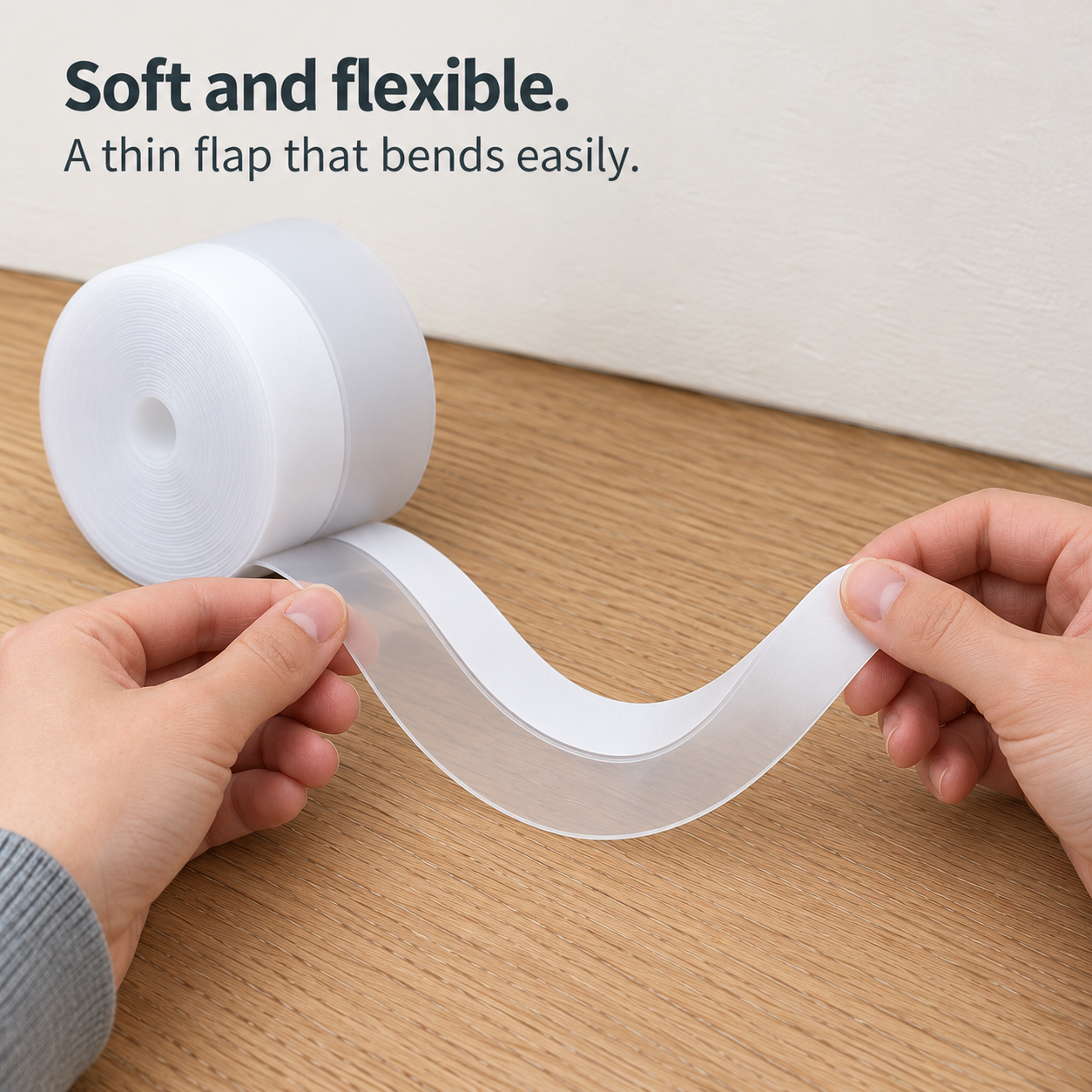 Flexible weather stripping flap