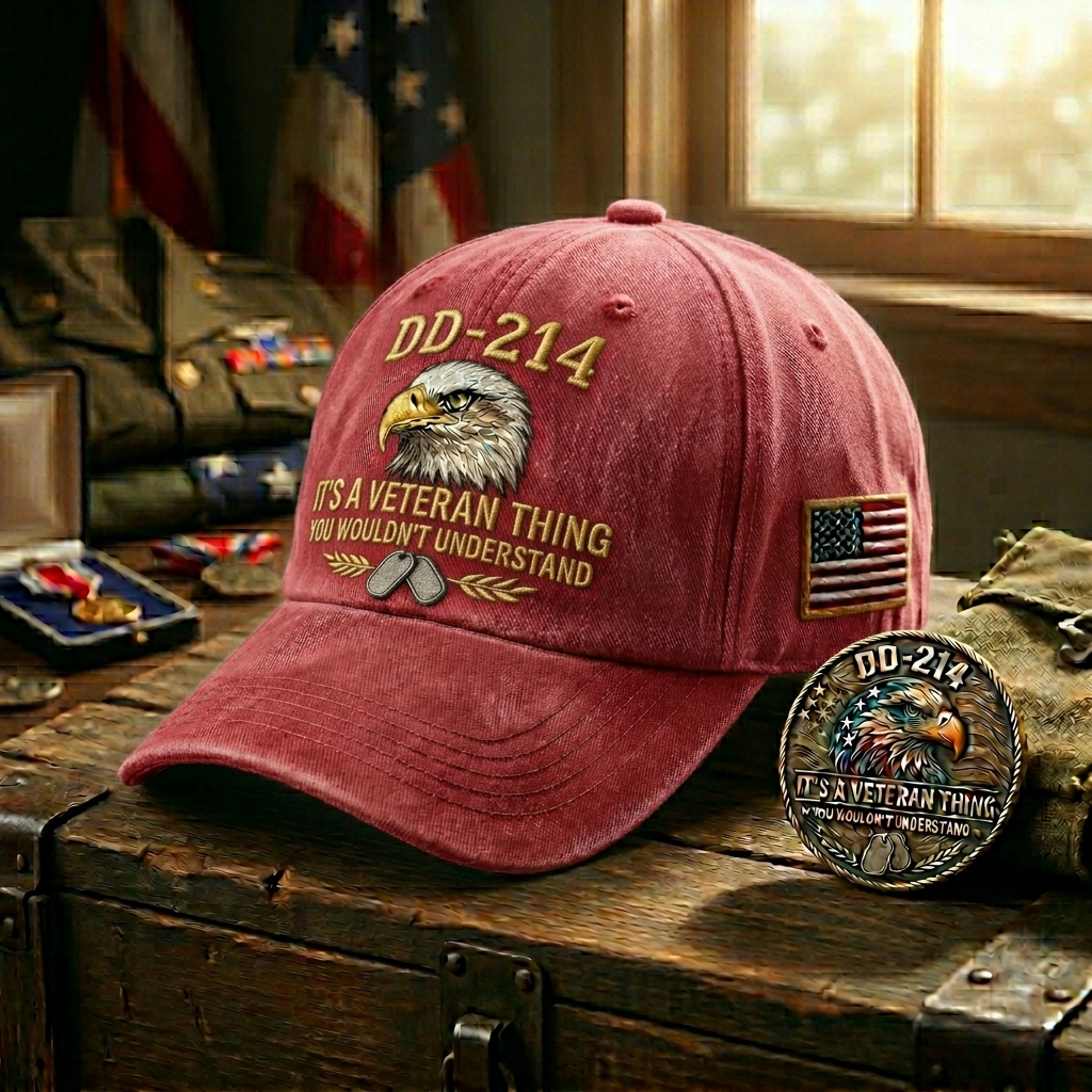 Last Day！！💥💥Join the Elite. Get the DD-214 "Brotherhood" Cap + A FREE Challenge Coin (Value $19)🫡