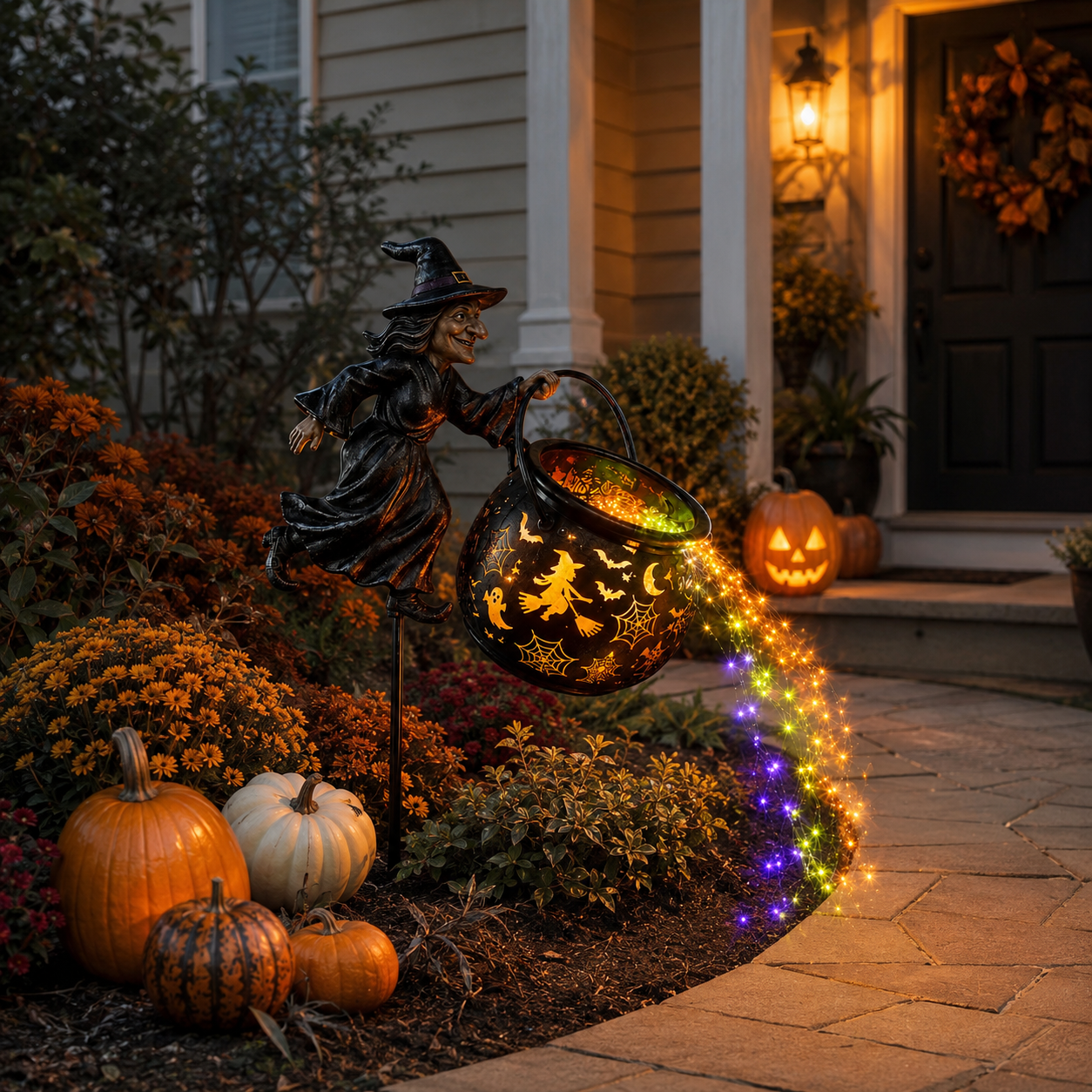 Halloween Witch Cauldron Garden Light🧙‍♀️