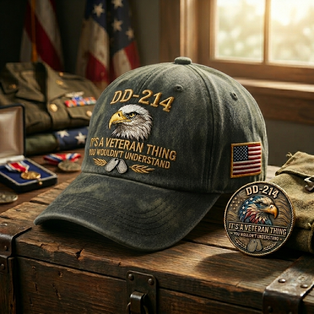 Last Day！！💥💥Join the Elite. Get the DD-214 "Brotherhood" Cap + A FREE Challenge Coin (Value $19)🫡