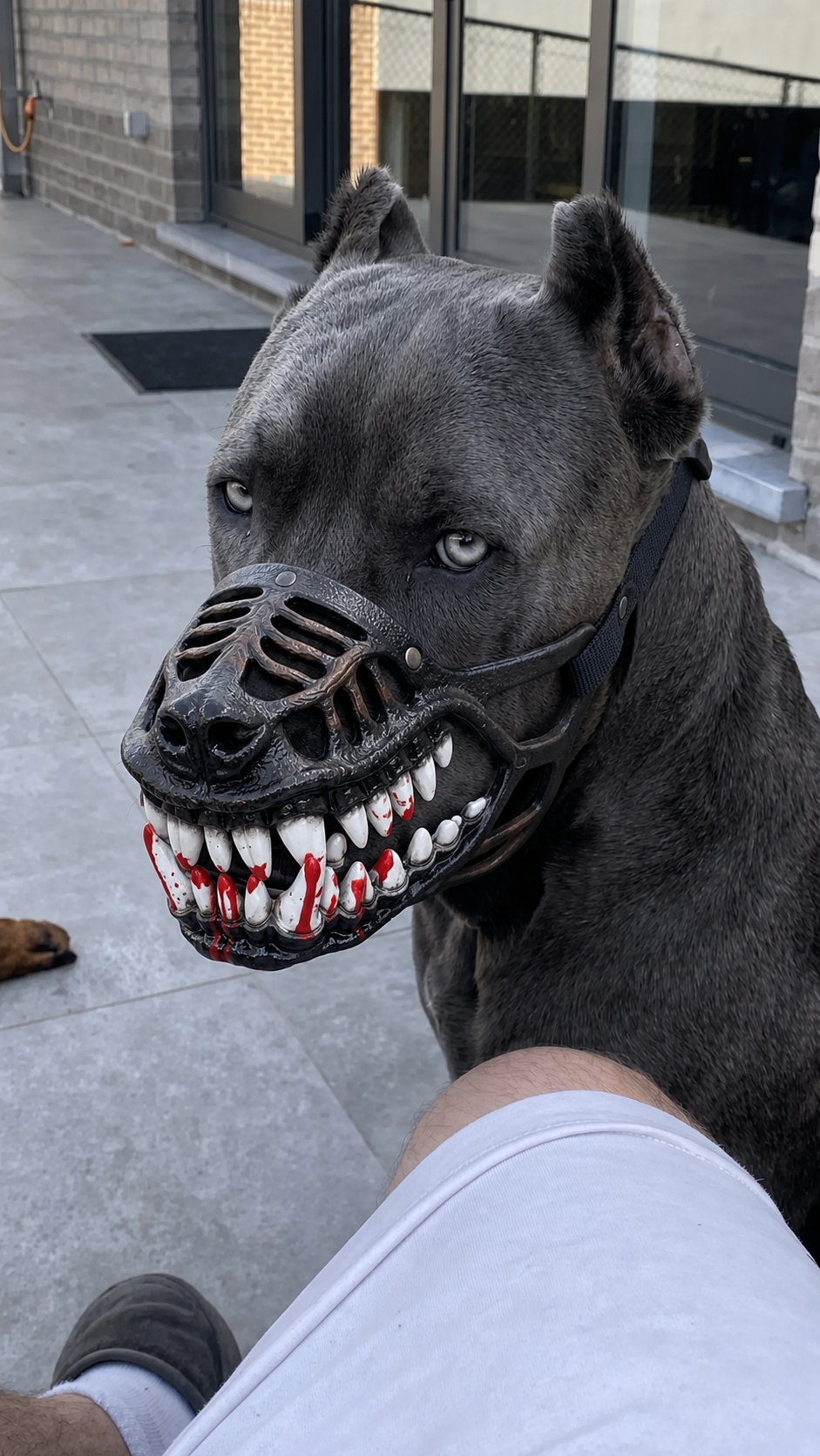 Monster teeth detail