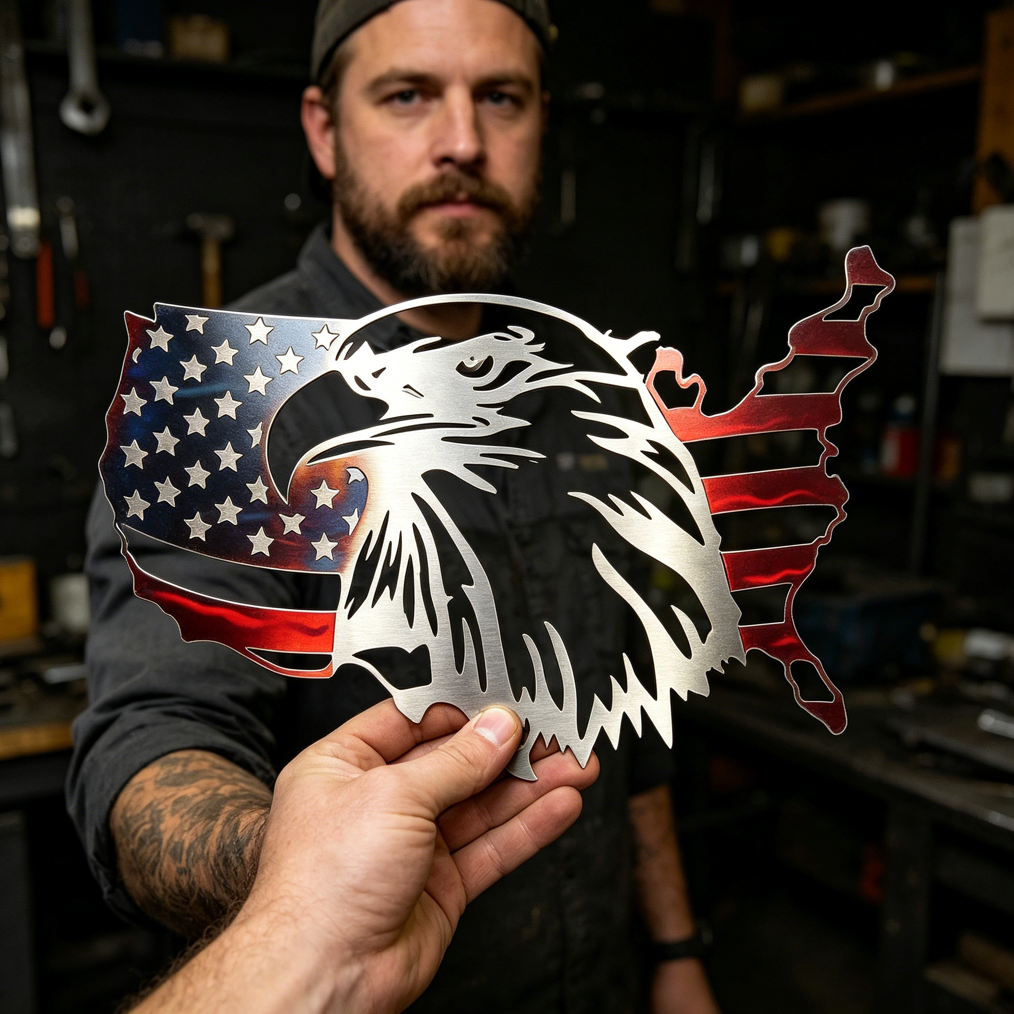 Land of the Free Patriotic Wall Art Collection -- Buy 2 Free Shipping