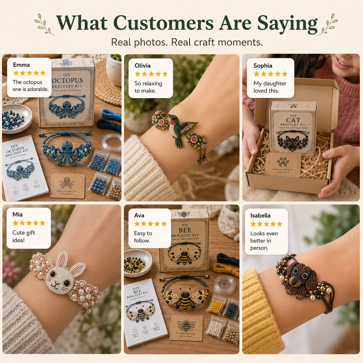 DIY Animal Beaded Bracelet Kit