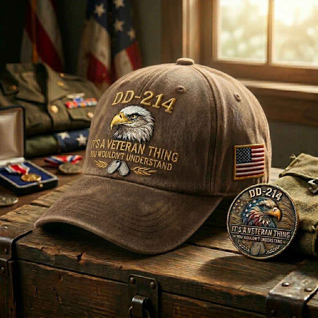 Last Day！！💥💥Join the Elite. Get the DD-214 "Brotherhood" Cap + A FREE Challenge Coin (Value $19)🫡