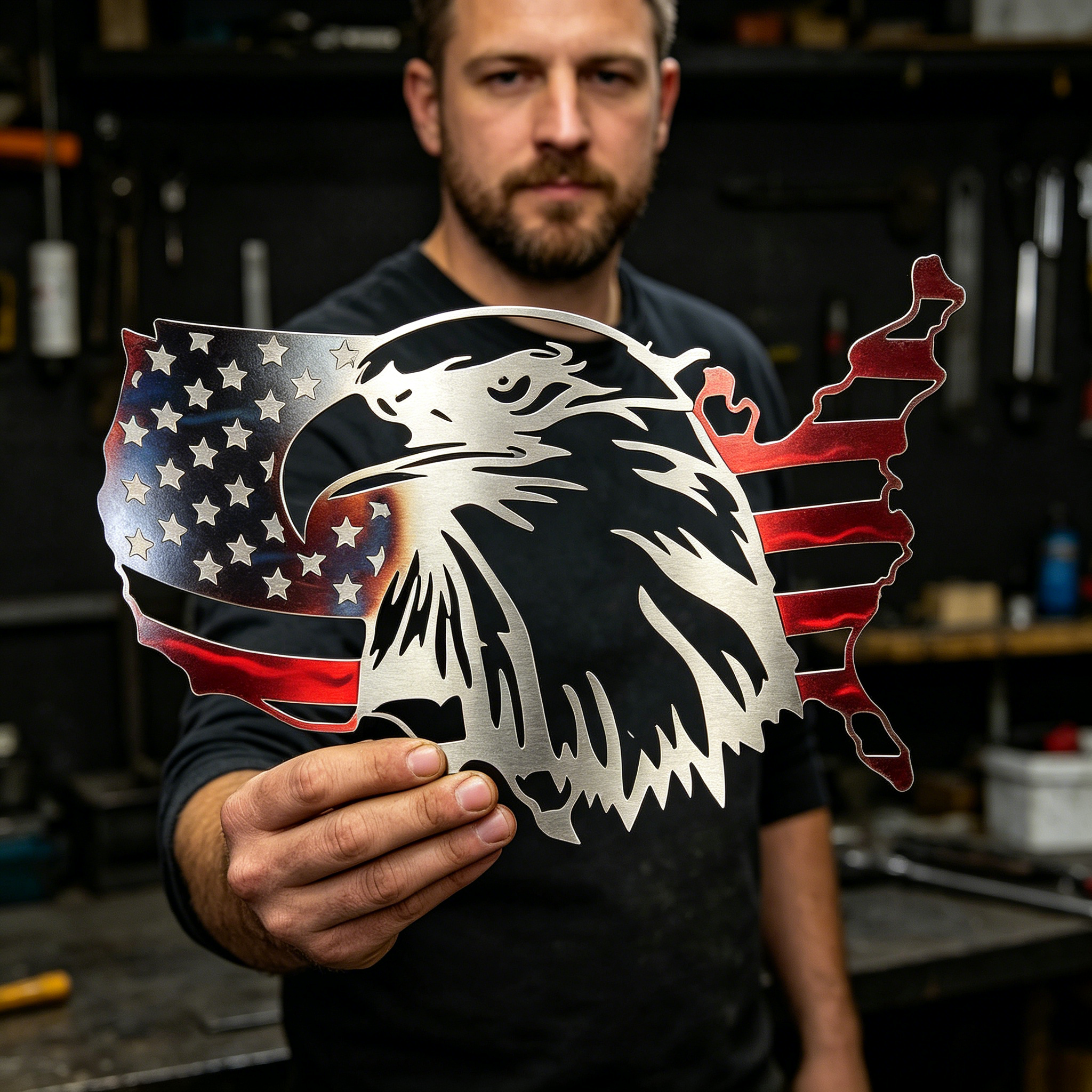 Land of the Free Patriotic Wall Art Collection -- Buy 2 Free Shipping