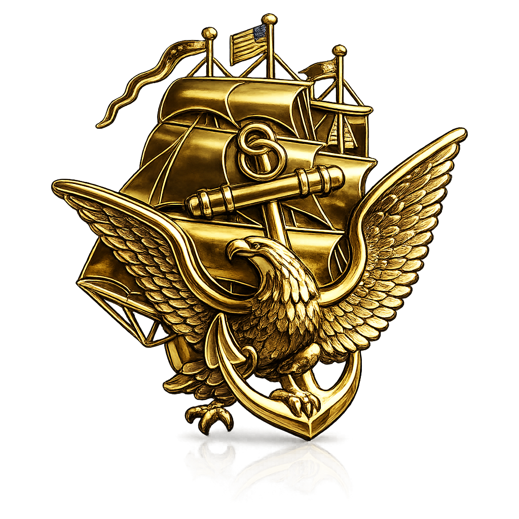 250th Anniversary U.S. NAVY Metal Car Emblem