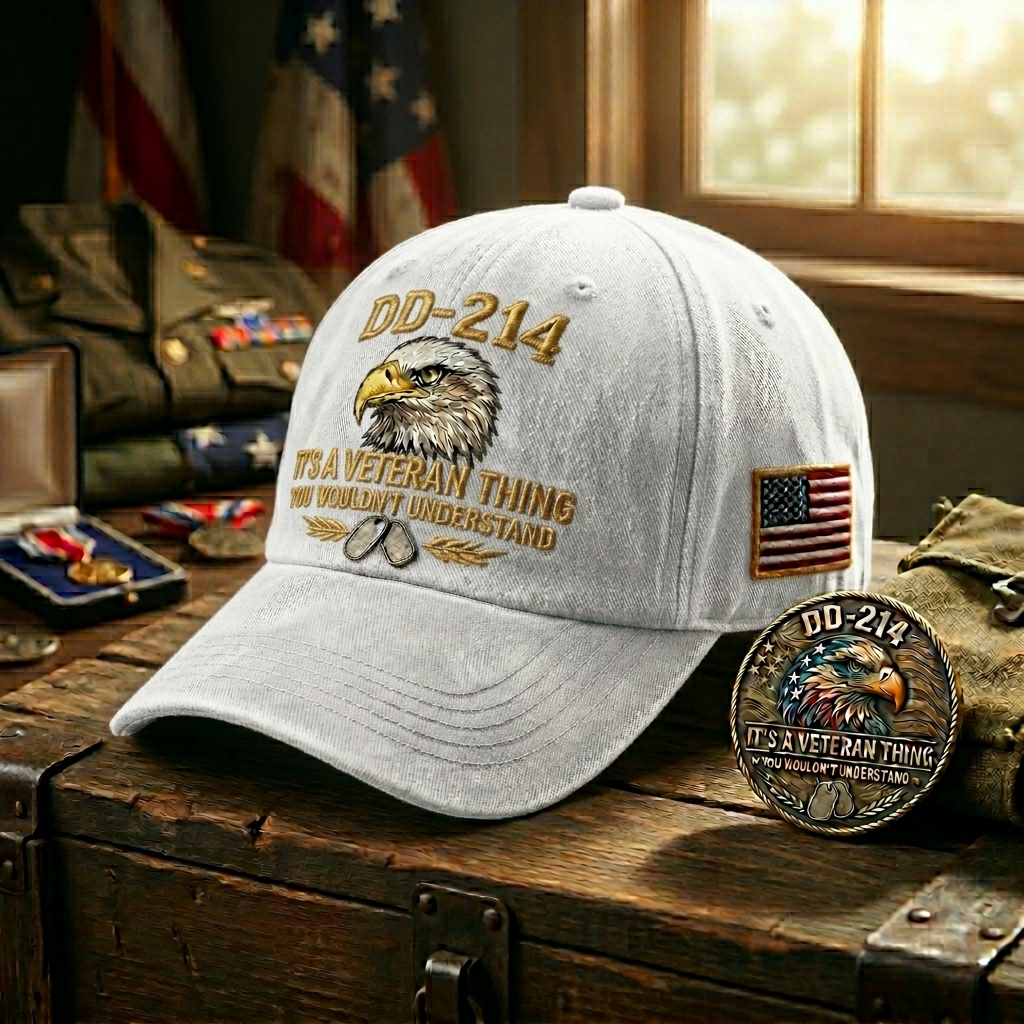 Last Day！！💥💥Join the Elite. Get the DD-214 "Brotherhood" Cap + A FREE Challenge Coin (Value $19)🫡