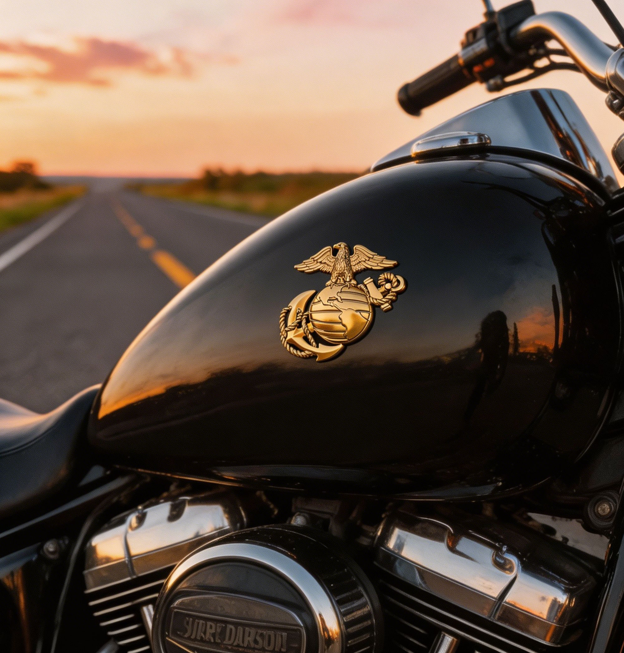 250th Anniversary U.S. Marine Corps Metal Cars Emblem