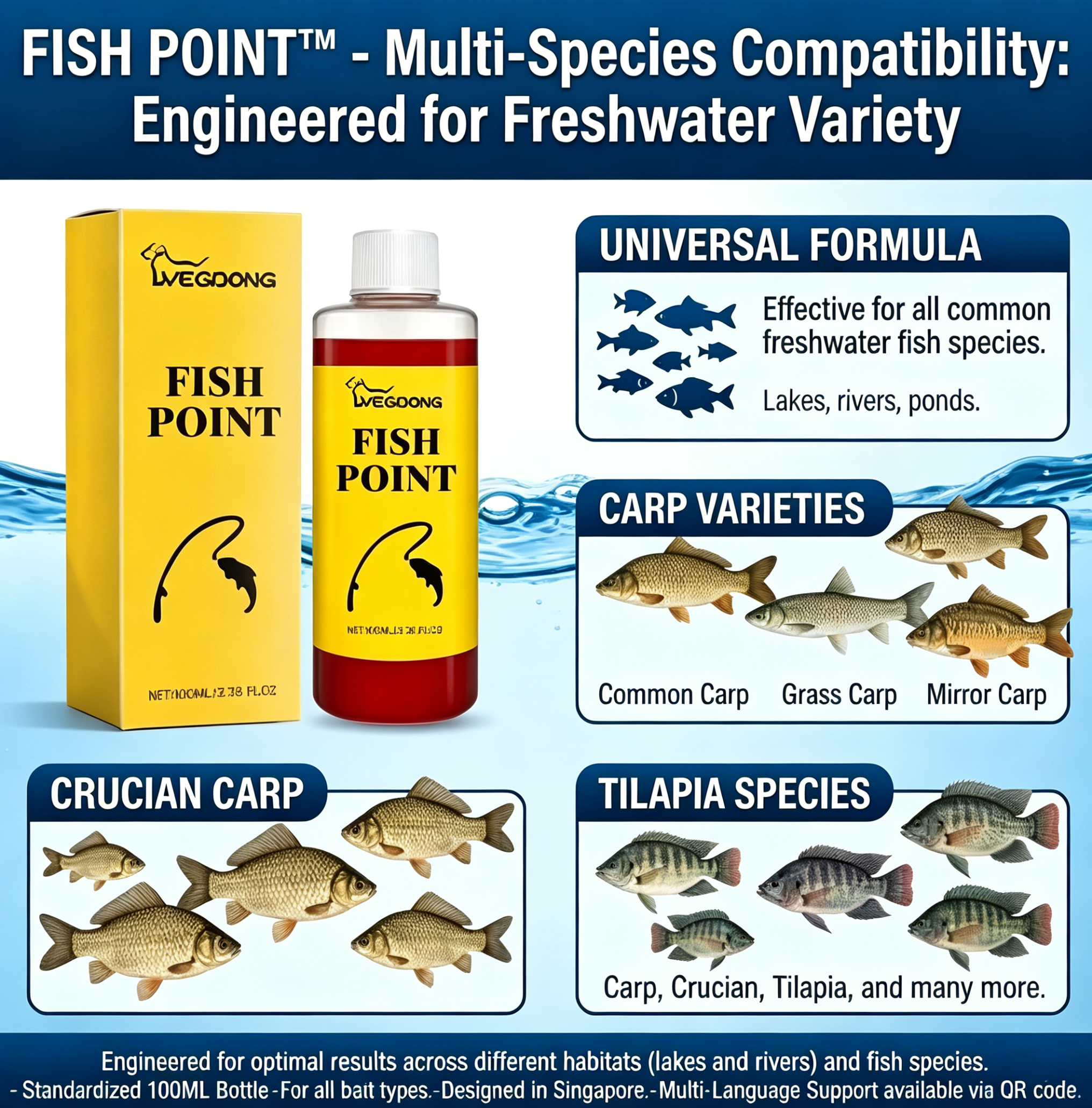 🎣 Concentrated Fish Attractant Liquid – 🐟Fast-Acting Red Worm Formula
