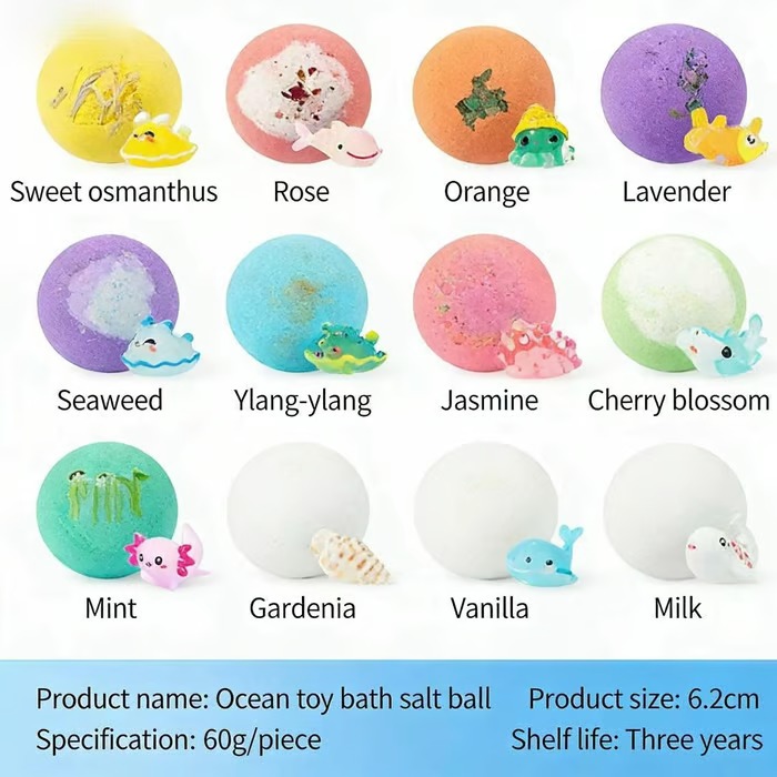 Bath Bombs For Kids – 12 Pack With Surprise Toys Inside, Easter Basket Stuffers