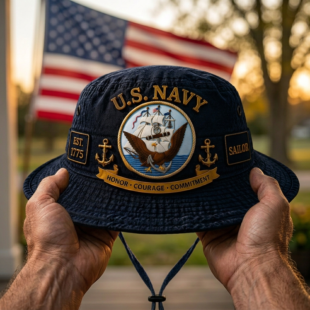 U.S. Navy Veteran Boonie Hat — A Sailor Once, A Sailor Always