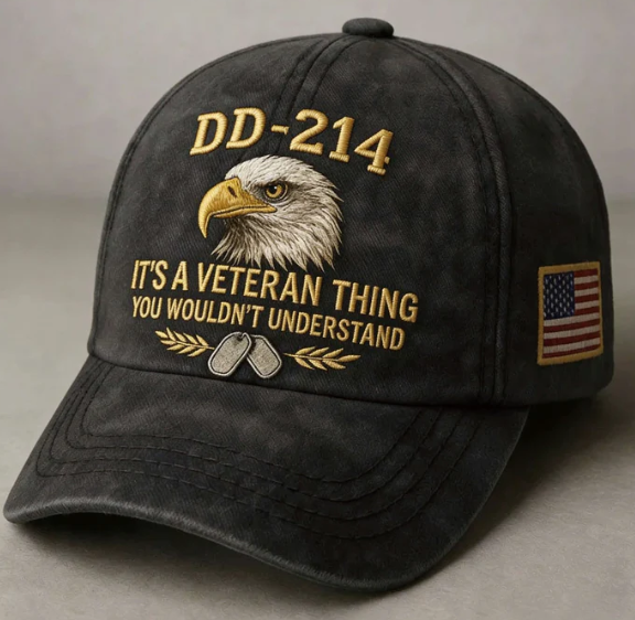 DD-214 Veteran Hat -It's a veteran thing - Embroidered Edition