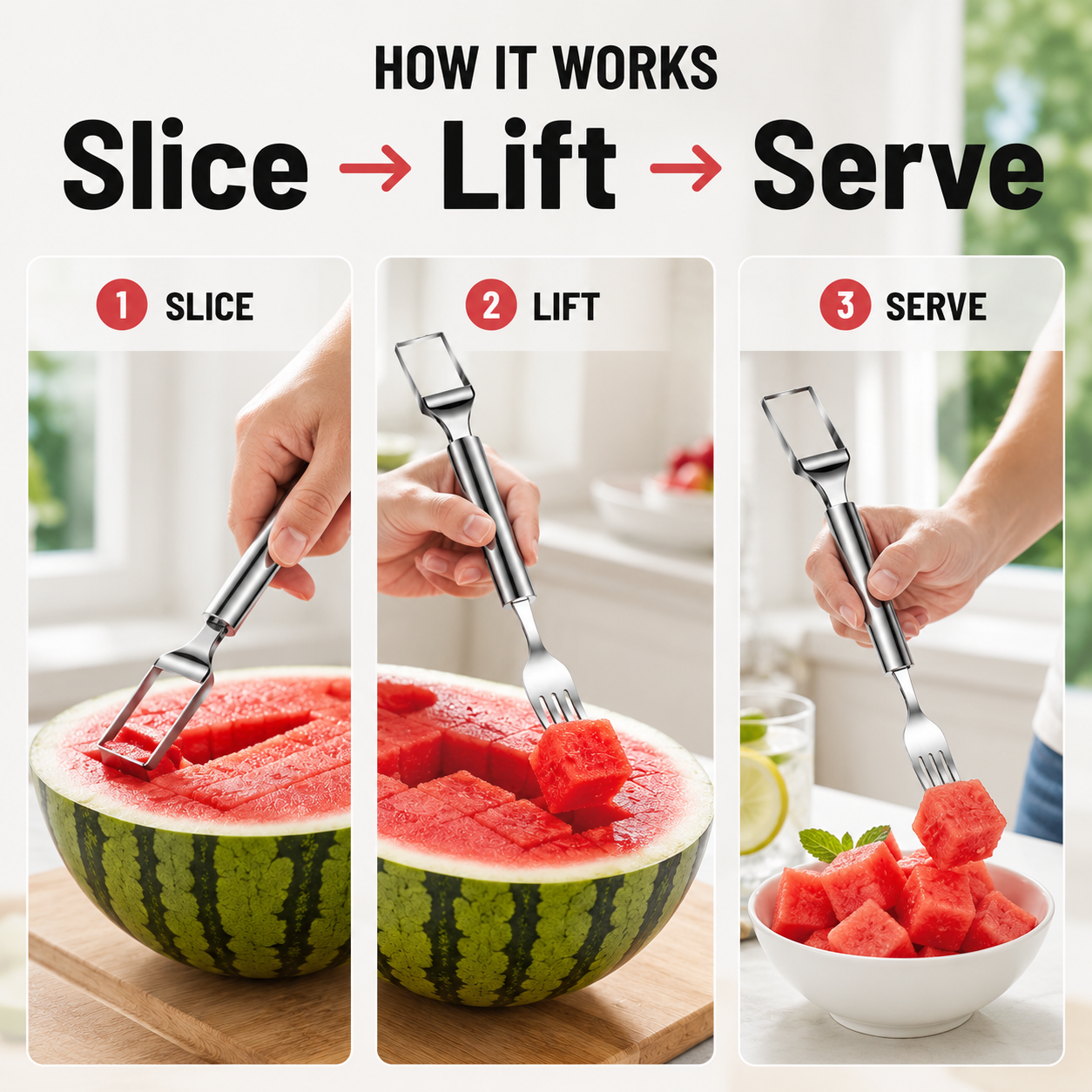 🍉 Effortless Fruit Prep-49% OFF-✨ 2-in-1 Fruit Cutter & Fork – For Quick and Easy Fruit Serving! 🍓