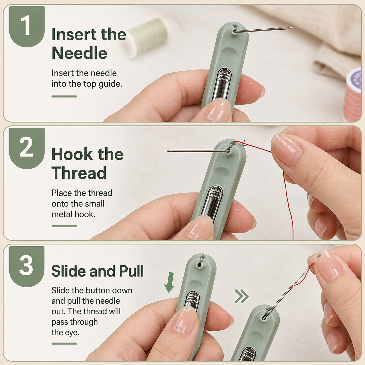 🔥 Last Day 49% OFF - 2-in-1 Needle Threader