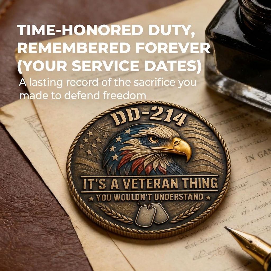 🔥Last Day 50% OFF🔥DD-214 – It’s a Veteran Thing Commemorative Coin