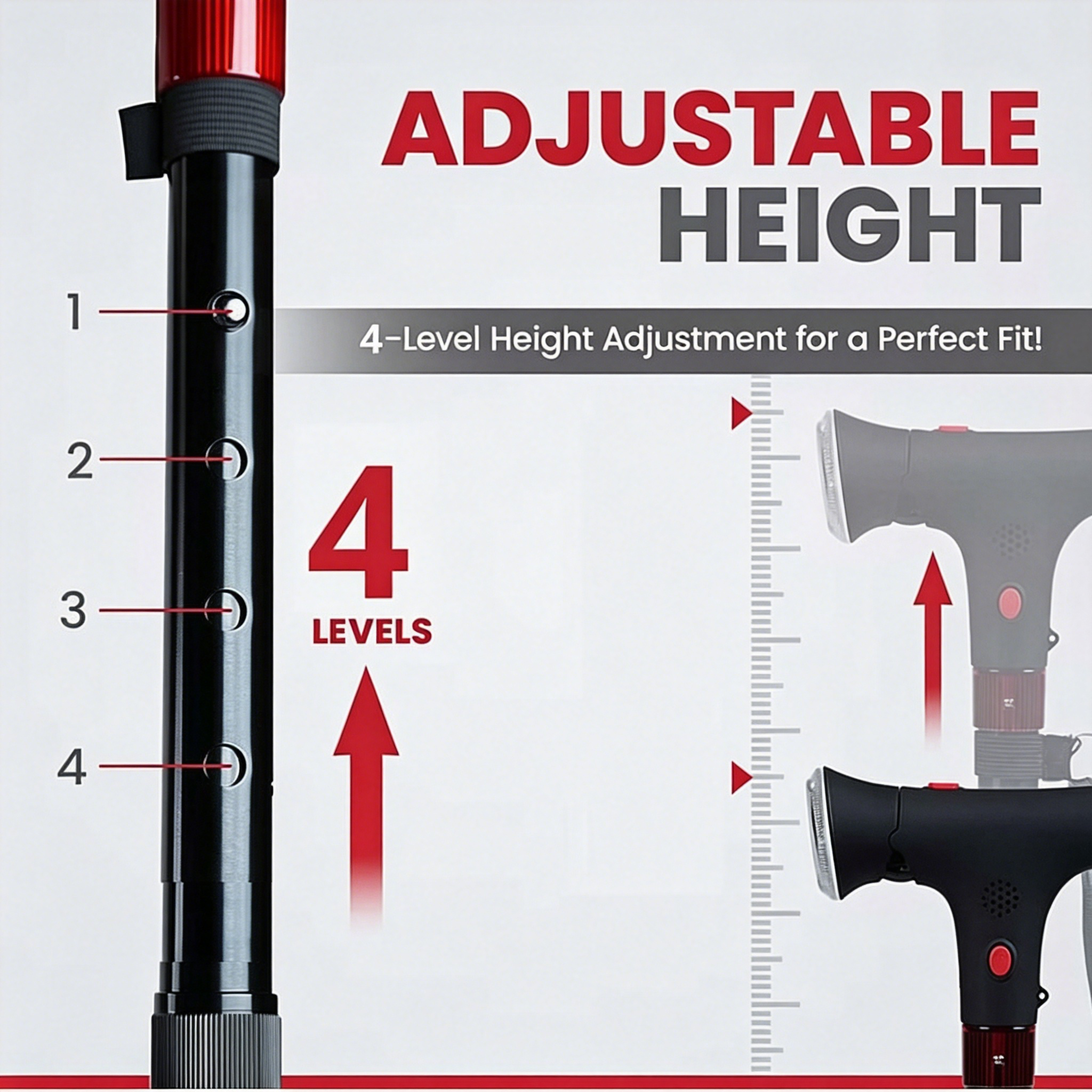 🔥Last Day 50% OFF🔥Smart Dual-Handle Walking Cane — LED Light + SOS Alarm -- Buy 2 Free Shipping🔥