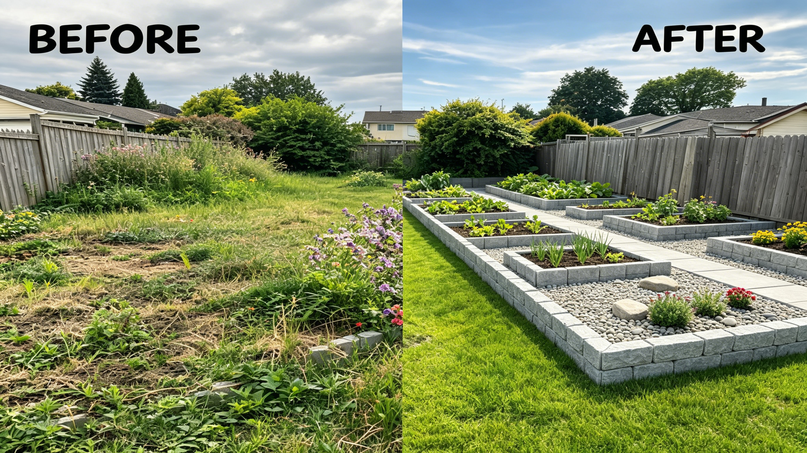 Stop Fighting Messy Garden Edges. Get the "Luxury Stone" Look in Minutes! 🧱 -- Buy 2 Free Shipping🔥🔥