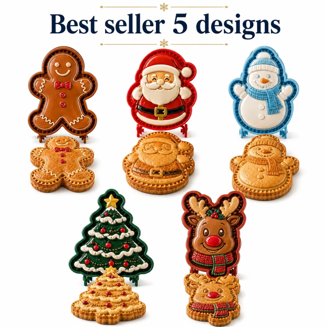 🎄Christmas Pie Mold Collection – 9 Reusable Embossed Holiday Designs