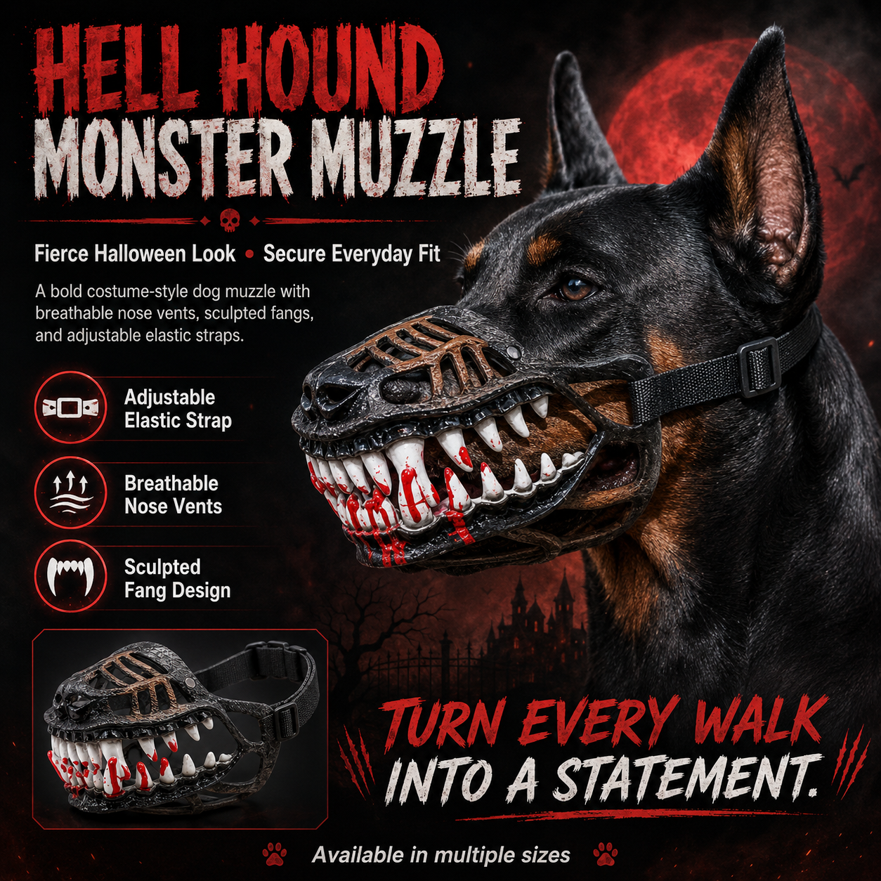 🎃 EARLY HALLOWEEN 50% OFF🔥🐶Hell Hound Monster Muzzle