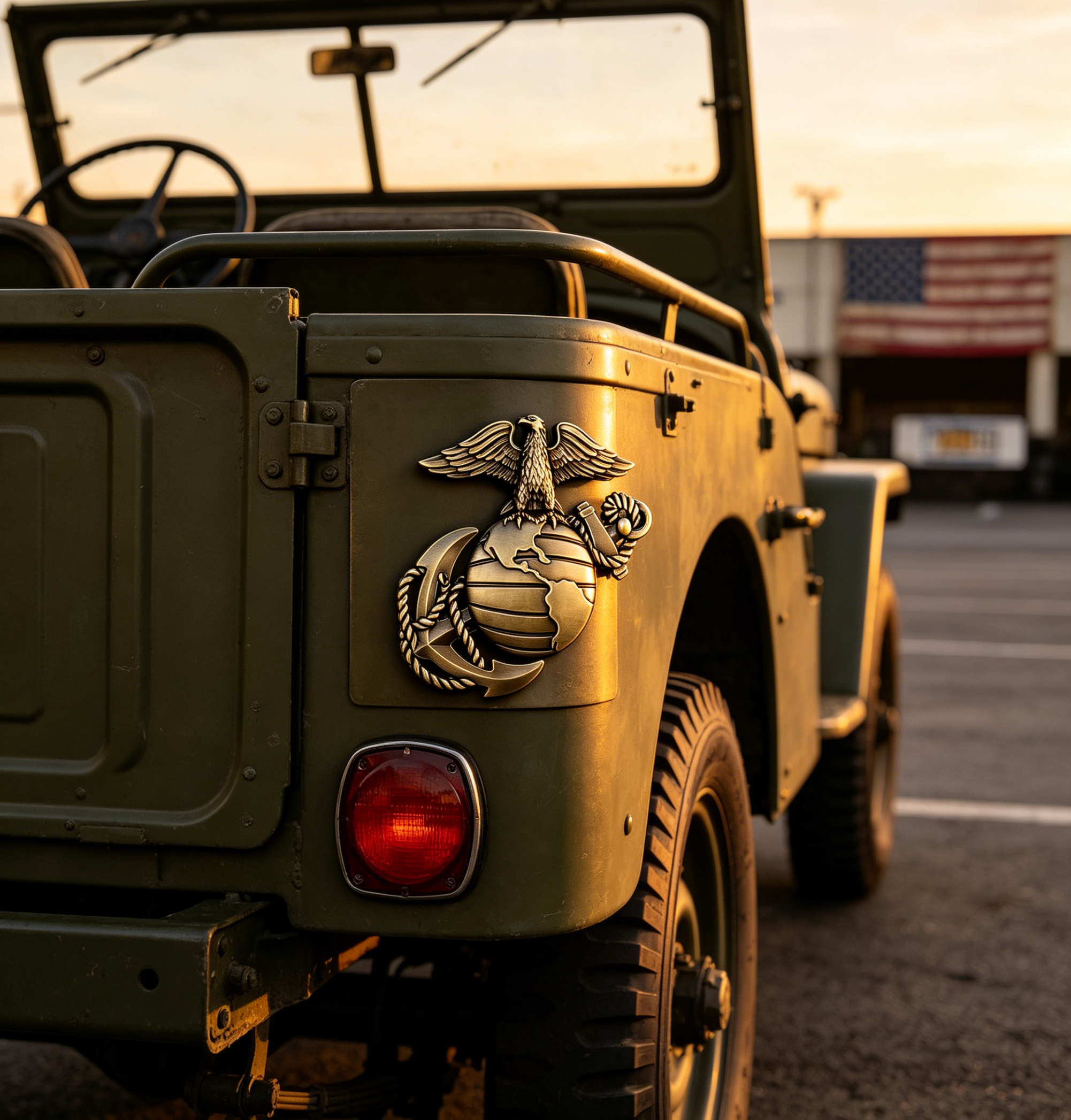 250th Anniversary U.S. Marine Corps Metal Cars Emblem