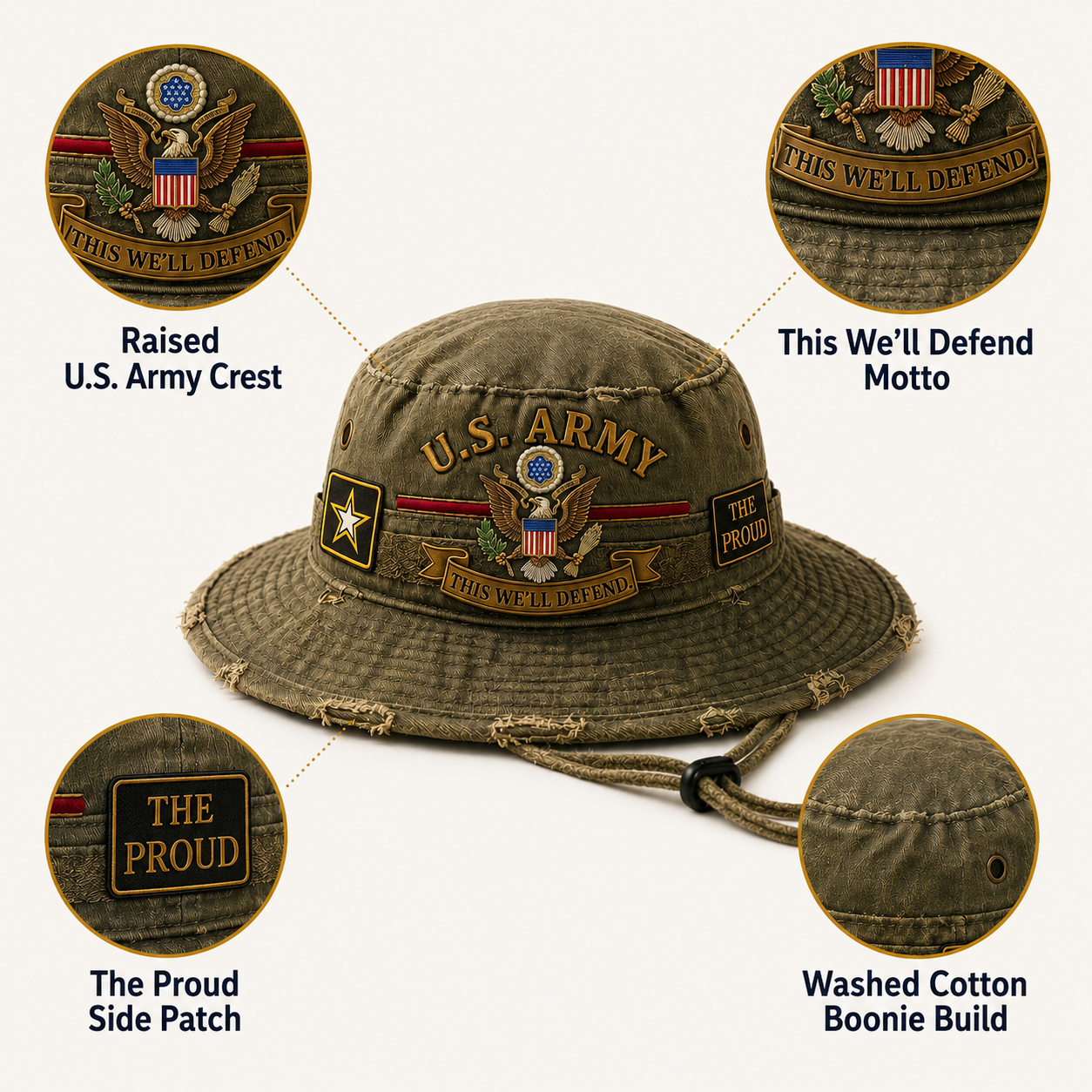 U.S. Army Veteran Boonie Hat — Built For Those Who Served