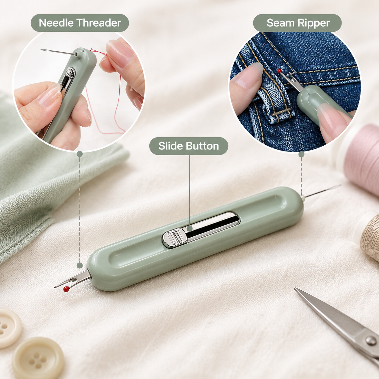 🔥 Last Day 49% OFF - 2-in-1 Needle Threader