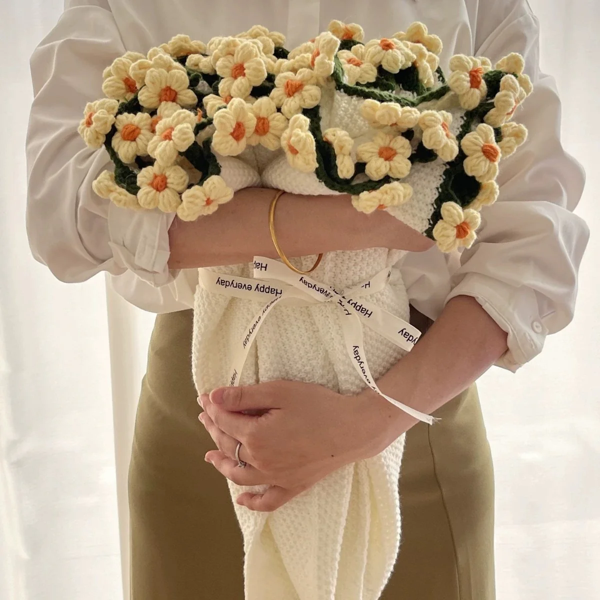 Give a Smile That Lasts Forever❤️❤️--Beyond Flowers: A Hand-Stitched Promise That Never Fades.