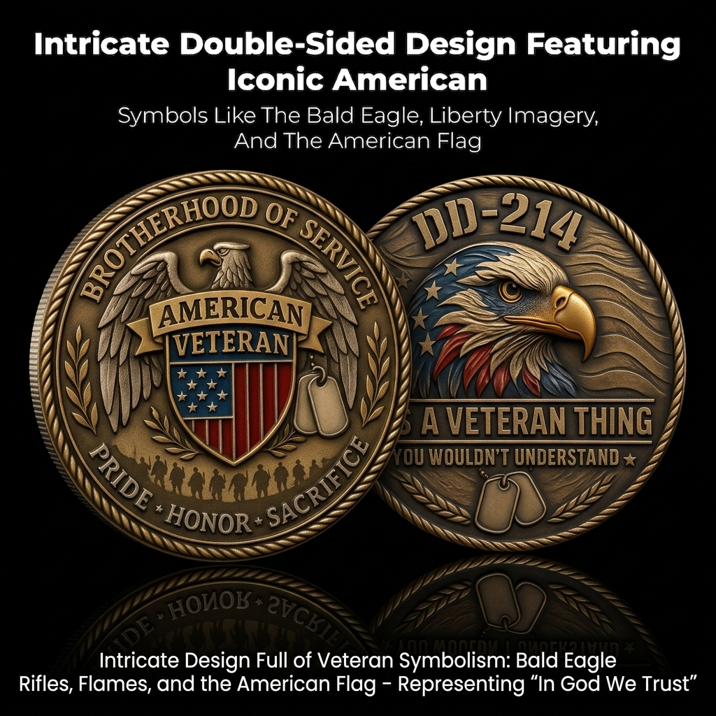 🔥Last Day 50% OFF🔥DD-214 – It’s a Veteran Thing Commemorative Coin
