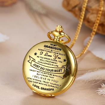 To Grandson / From Grandpa - Luxury Vintage Pocket Watch Gift