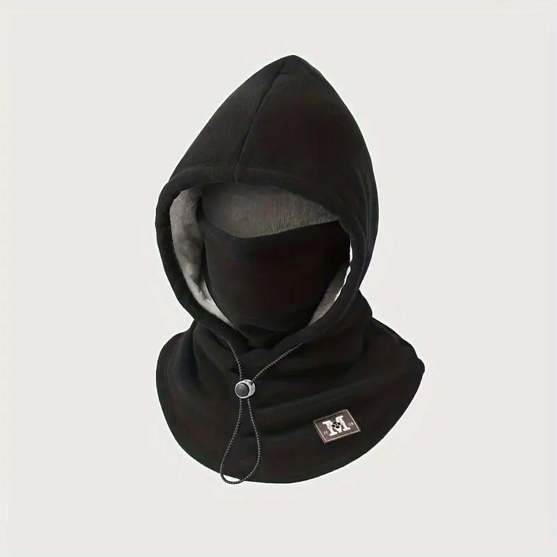 One-piece flannel warm mask hat for cycling - view 3