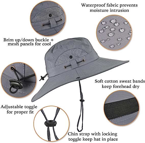 🔥Father's Day Sale 49% OFF - Wide Brim Solar Fan Outdoor Fishing Hat-Solar & USB Charging