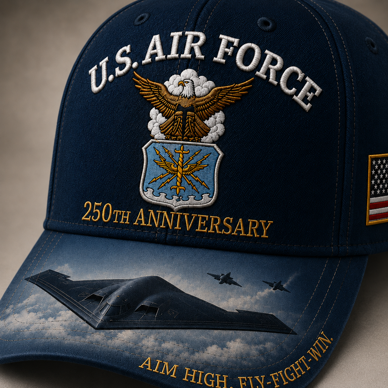 U.S. Air Force 250th Anniversary Commemorative Embroidered Cap