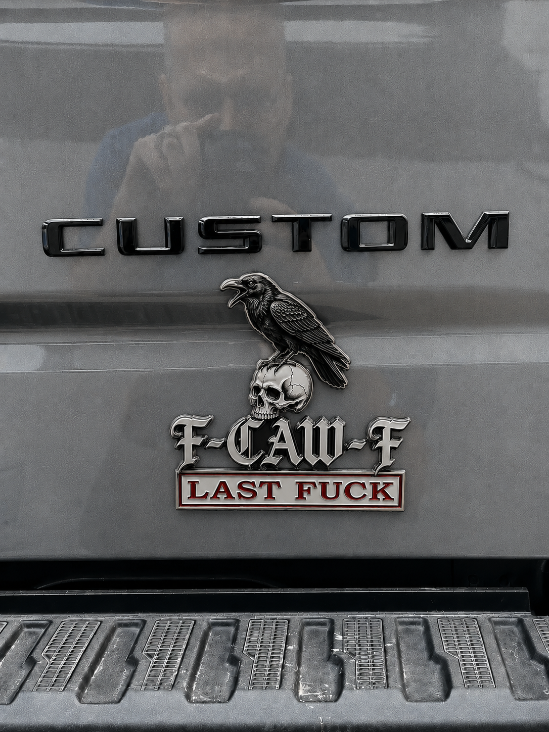 The F-CAW-F Car Emblem Metal Badge — For Those Who Laugh at Life and Give Zero F*cks!