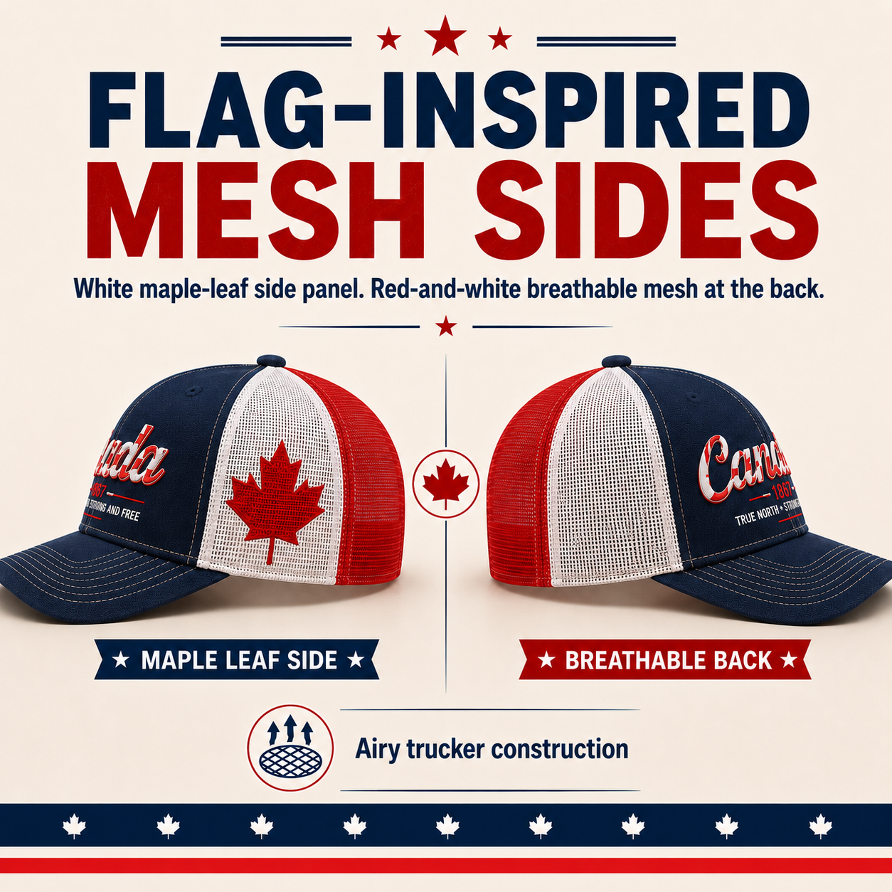 Canada Day Sale - Canada 1867 “True North” Patriotic Trucker Cap