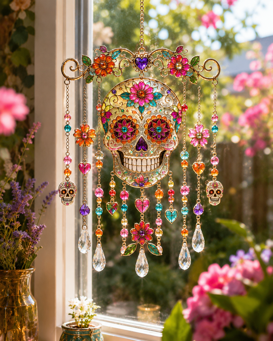 🔥Last Day 49% OFF - Halloween Suncatcher Wind Chime