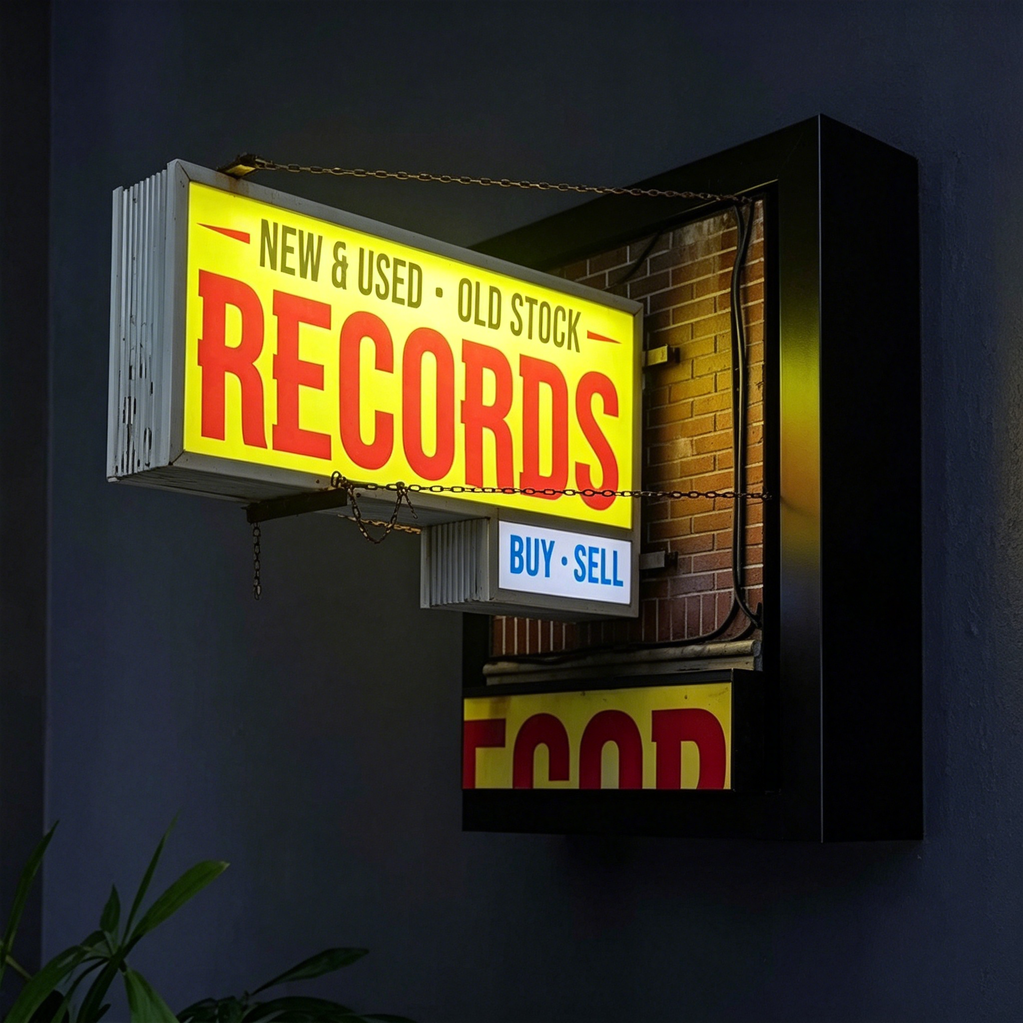🔥LAST DAY 50% OFF - 🎄💽Record Store Retro Wall Light - Record Collector Gift✨