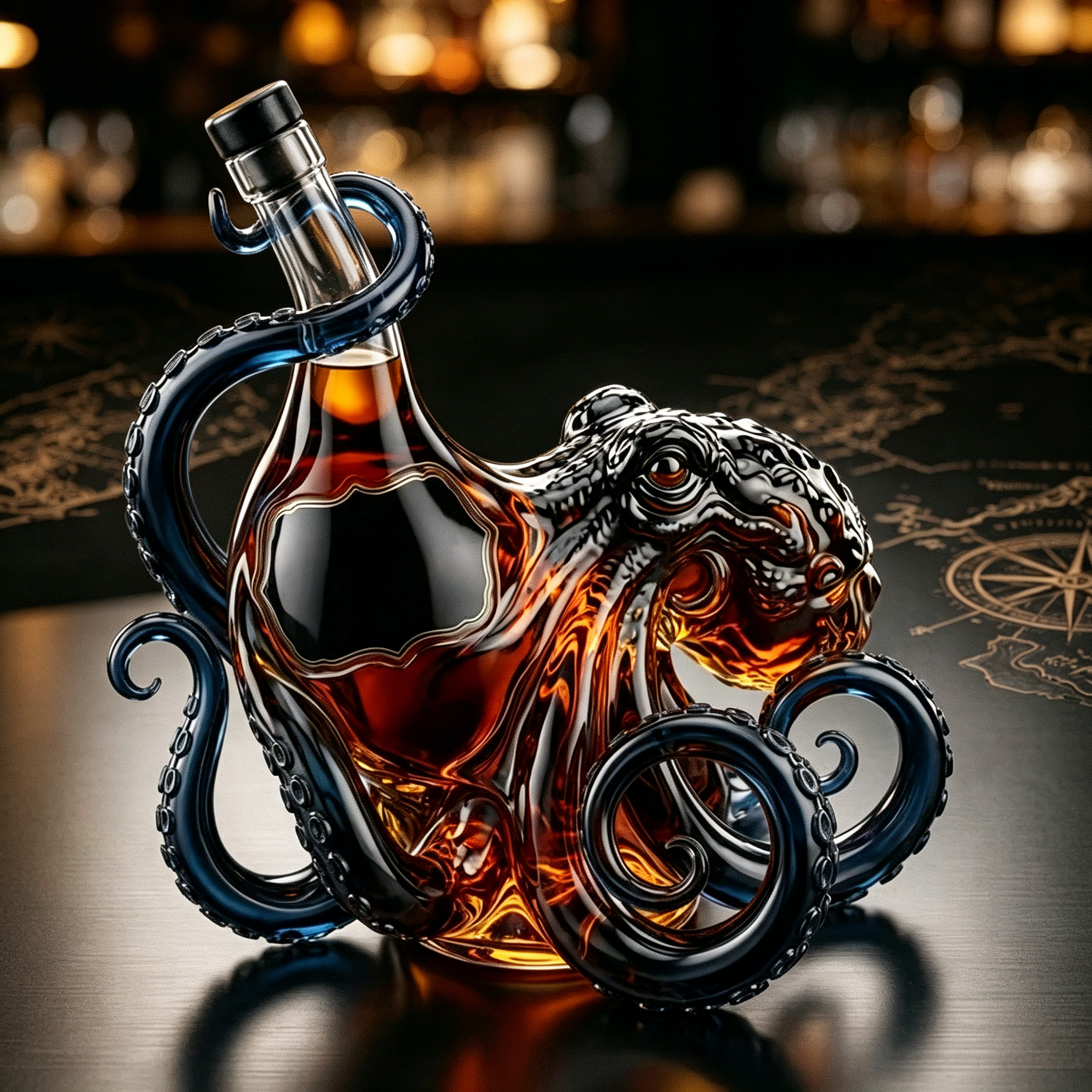 3D Sculpted Octopus Collector's Edition Bottle