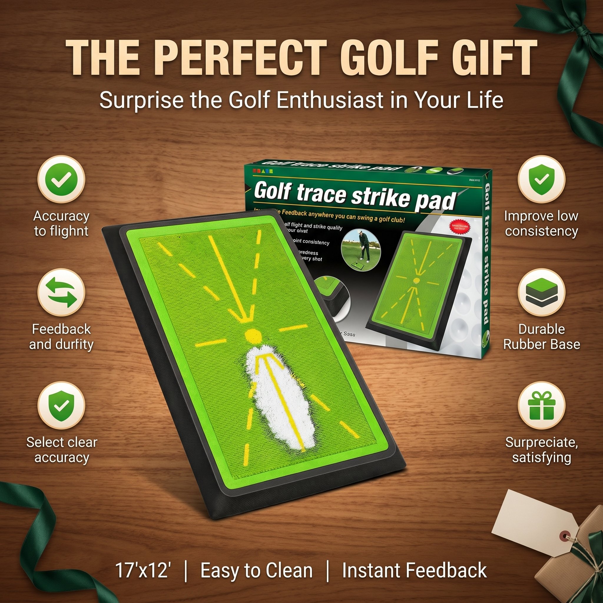 🎁Hot Sale Promotion 49% OFF🔥Golf Hitting Mat, Golf Mats Practice Outdoor Indoor